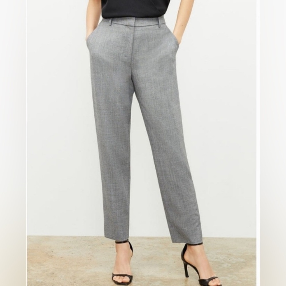 M.M. Lafleur Mejia 3.0 Gray Tailored Dress Pants Workwear Office Slim Fit